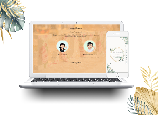 Tampilan tema Beautiful Floral